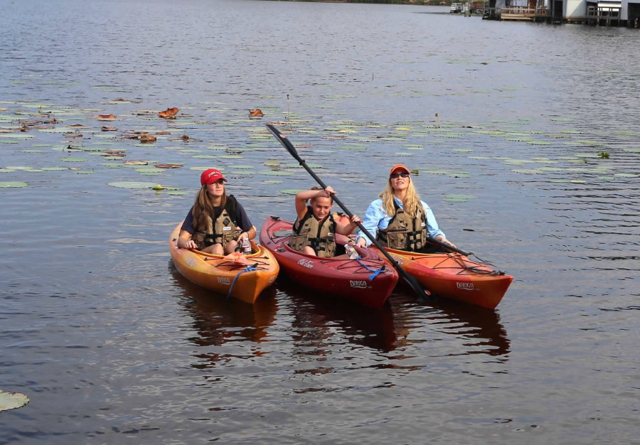 Paddling on the Lake